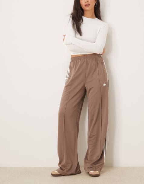 adidas Originals Firebird track pants in light brown