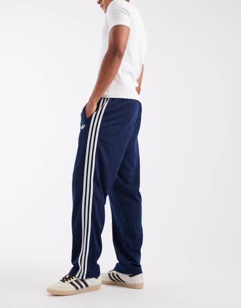 adidas Originals firebird track pants in navy - view 1
