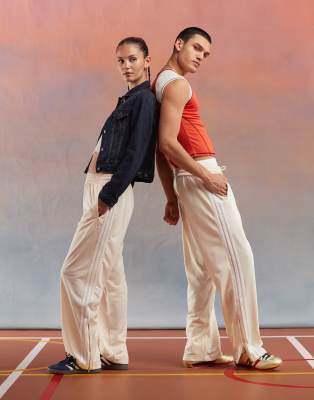 adidas Originals adidas Originals Firebird track pants in off white