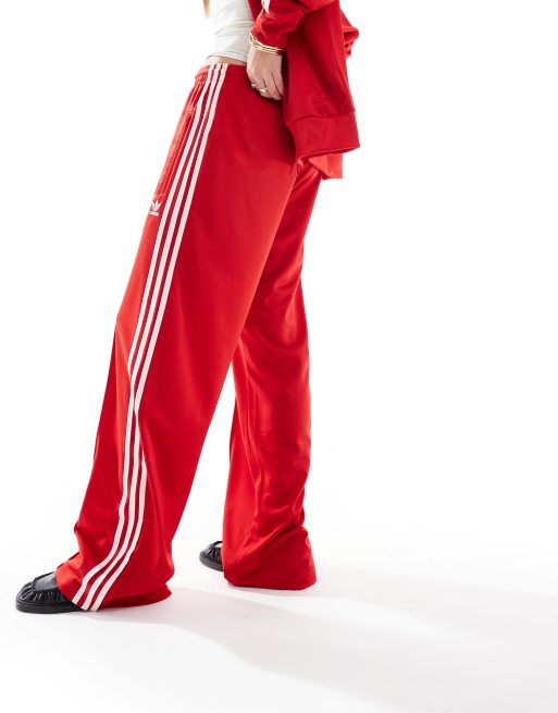 Adidas originals superstar shop cuffed track pants red