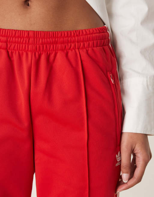 adidas Originals firebird track pants in red