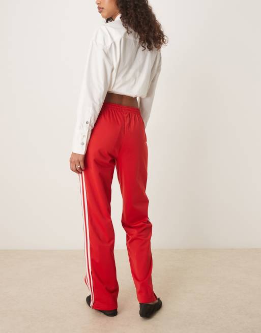 adidas Originals firebird track pants in red