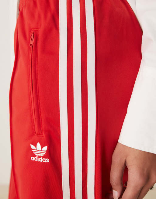 adidas Originals firebird track pants in red