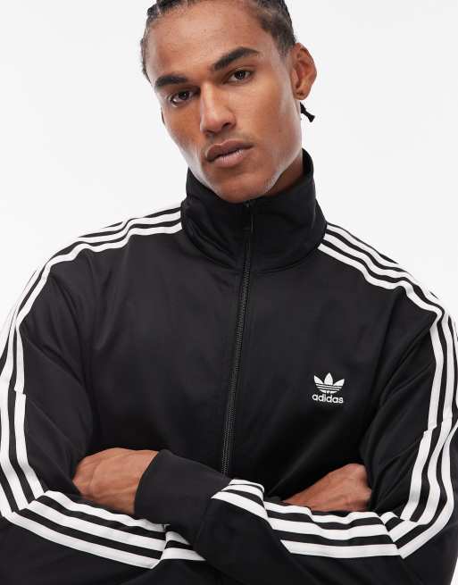 adidas Originals Firebird track top in black | ASOS