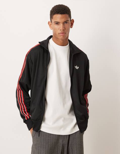 adidas Originals firebird track top in black - view 1