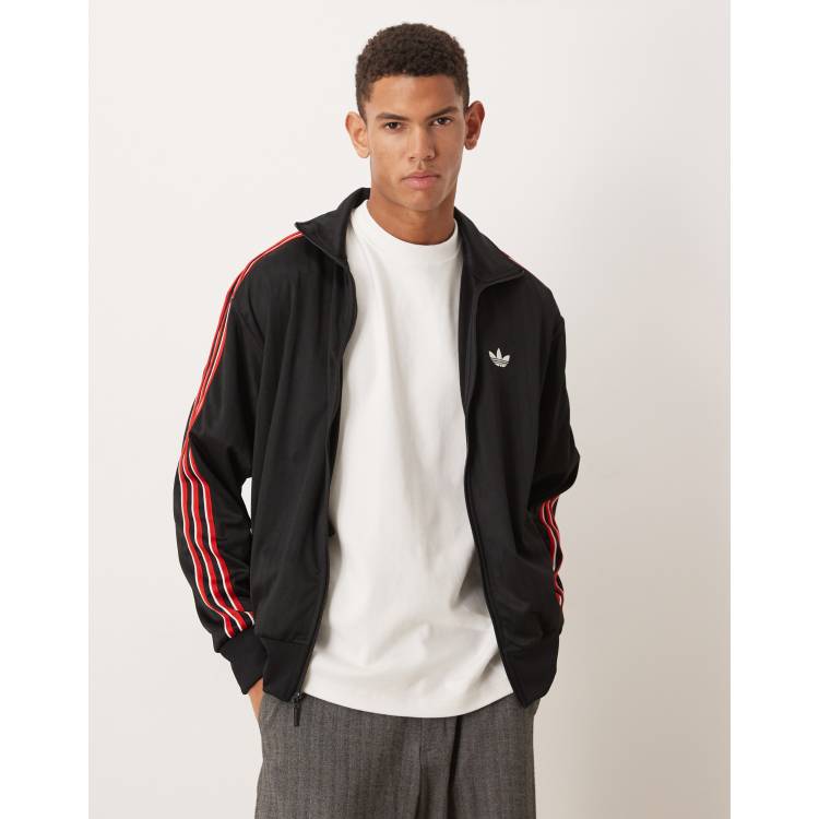 adidas Originals firebird track top in black | ASOS