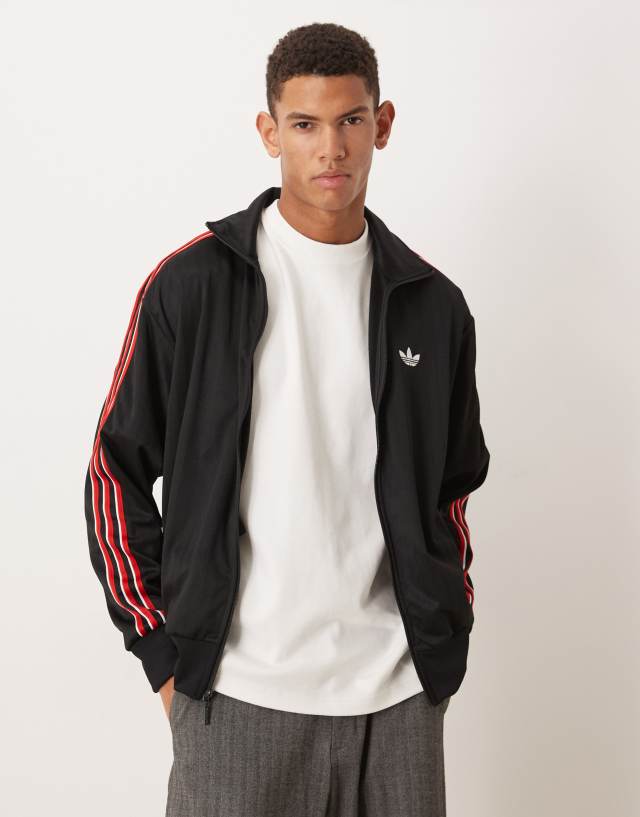 adidas originalsタグ付きFIREBIRD TRACKTOP XS adidas Originals firebird track top in black | ASOS