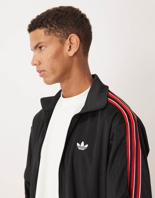 adidas Originals firebird track top in black | ASOS