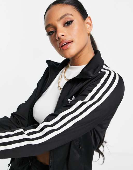 adidas Originals firebird track top in black