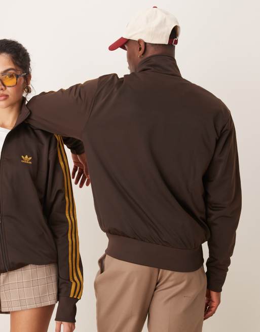 adidas Originals Firebird track top in brown ※送関込 adidas Adicolor Woven Firebird Track Top - Brown | Free