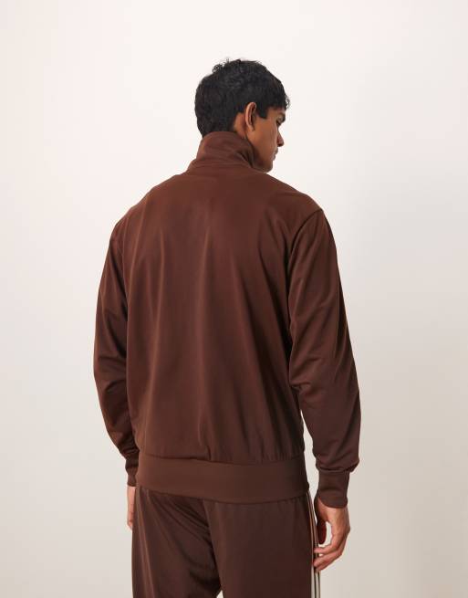 adidas Originals Firebird track top in brown | ASOS