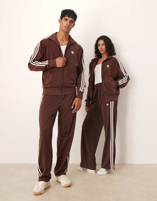 adidas Originals Firebird track top in brown ※送関込 adidas Adicolor Woven Firebird Track Top - Brown | Free