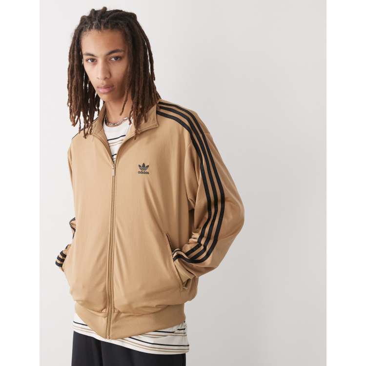 adidas Originals Firebird track top in brown | ASOS