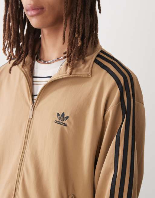 adidas Originals Firebird track top in brown | ASOS