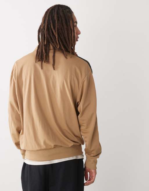adidas Originals Firebird track top in brown | ASOS