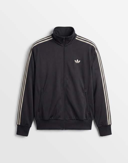 adidas Originals Firebird track top in dark grey - exclusive to