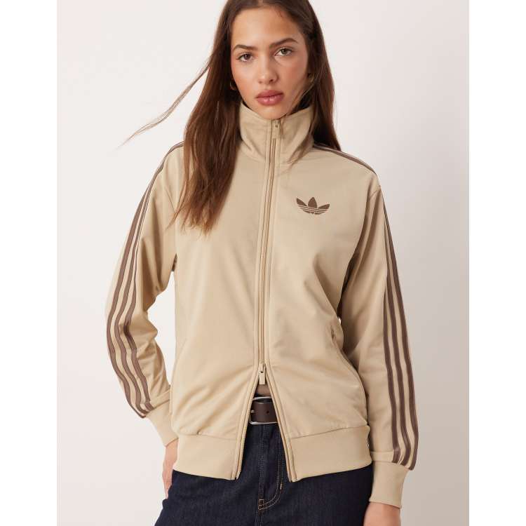 adidas Originals Firebird track top in khaki | ASOS