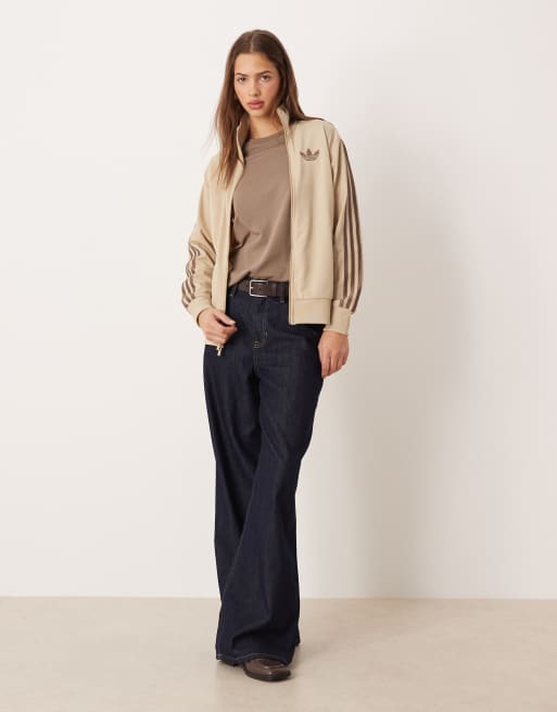 adidas Originals Firebird track top in khaki | ASOS