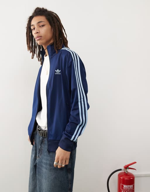 adidas Originals Firebird track top in navy | ASOS
