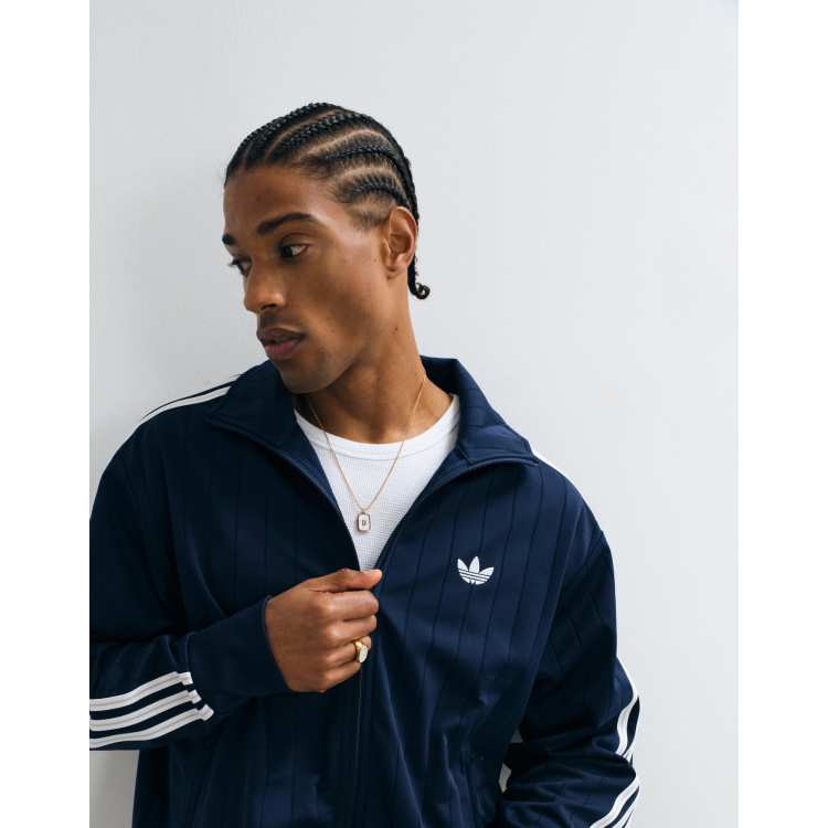 adidas Originals Firebird track top in navy | ASOS