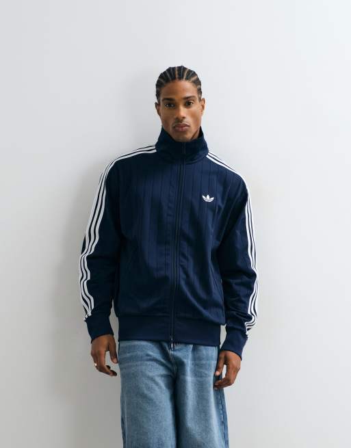 adidas Originals Firebird track top in navy | ASOS