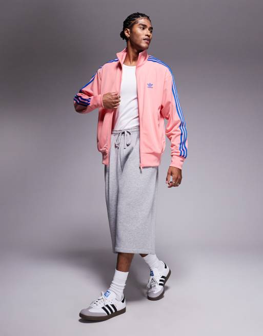 adidas Originals Firebird track top in pink