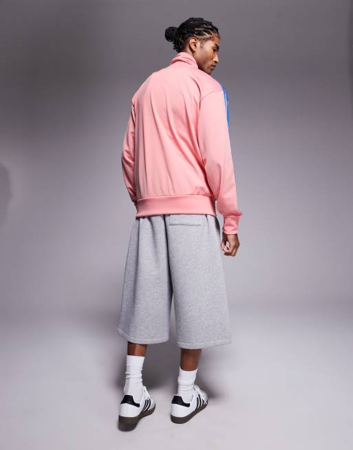 adidas Originals Firebird track top in pink