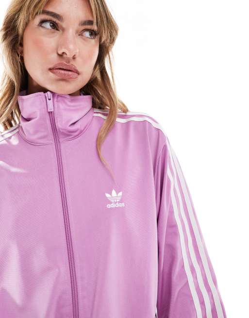 adidas Originals Firebird track top in purple ASOS