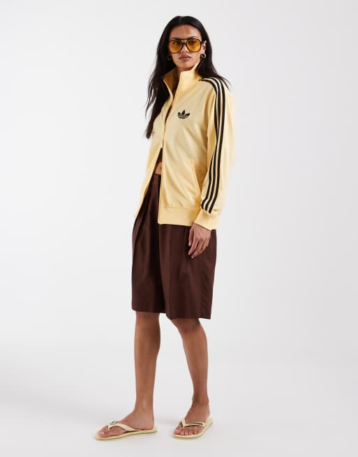 adidas Originals Firebird track top in yellow and brown | ASOS