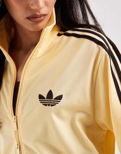 adidas Originals Firebird track top in yellow and brown | ASOS