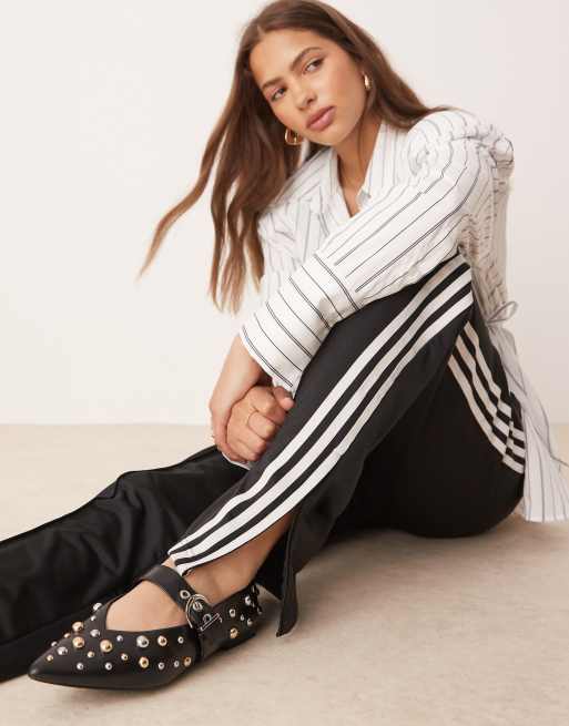 adidas Originals Firebird joggers in black