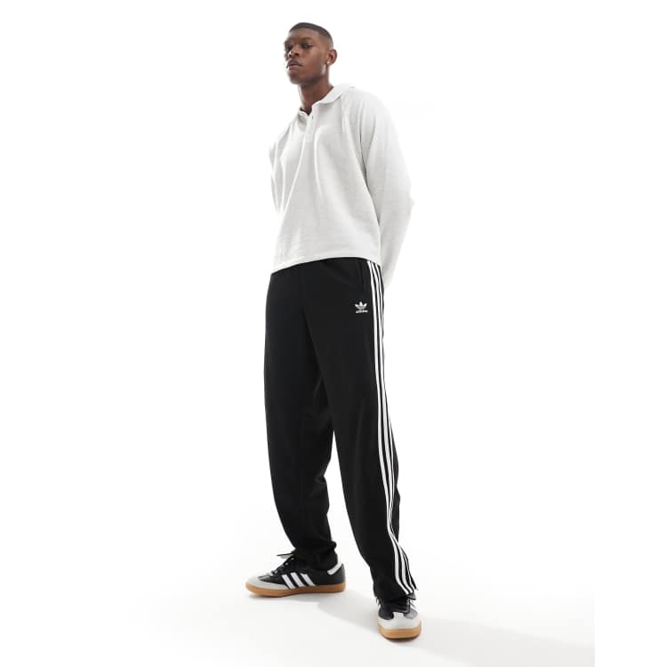 Pants and jeans adidas M Fash Oversized Firebird Track Pants Black