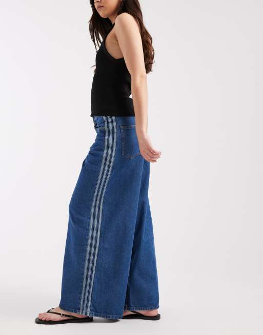adidas Originals – Firebird – Trainingshose aus Denim in Vintage-Blau, 2 von 5