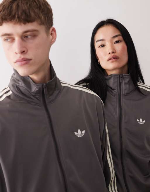 adidas Originals – Firebird – Trainingshose in Anthrazit und Cremeweiß, 3 von 4