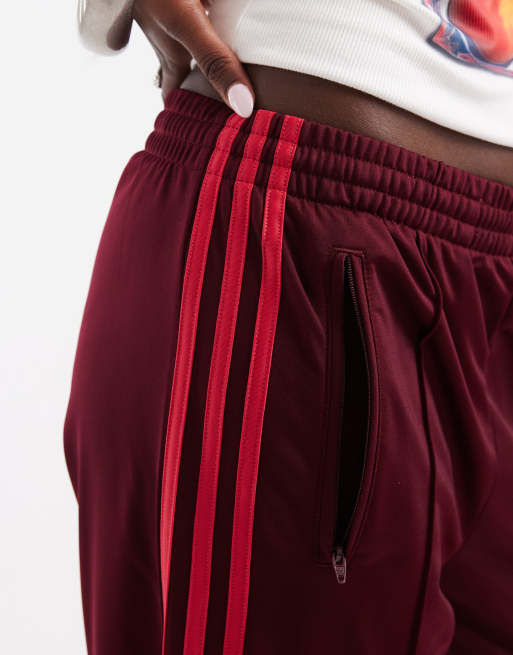 adidas Originals Firebird Trainingshose in Burgunderrot und Pink, 3 von 5