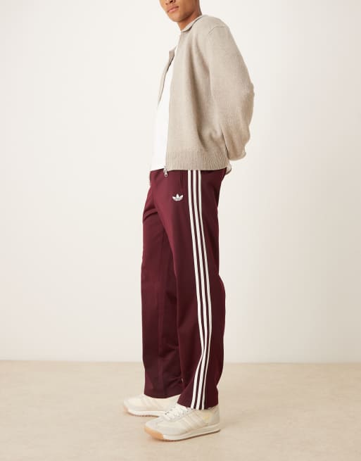 adidas Originals – Firebird – Trainingshose in Kastanienbraun und Wollweiß, 2 von 5