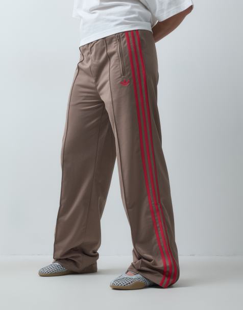 adidas Originals Firebird Trainingshose in Khaki und Pink - view 1