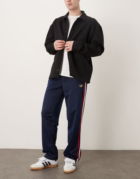 adidas Originals – Firebird – Trainingshose in Marineblau und Rot - view 1
