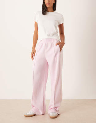 adidas Originals - Firebird - Trainingshose in rosa Mohair-Wolloptik