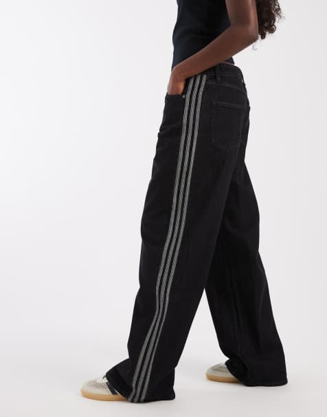 adidas Originals Firebird Trainingshose in Schwarz-Denim - view 1