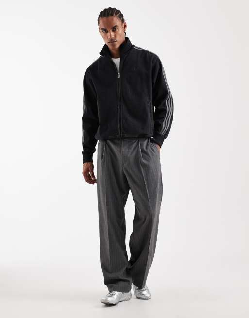 adidas Originals – Firebird – Trainingsjacke aus Denim in Schwarz, 2 von 5