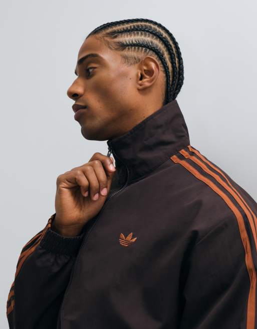 adidas Originals Firebird – Trainingsjacke aus Webstoff in Braun, 3 von 5