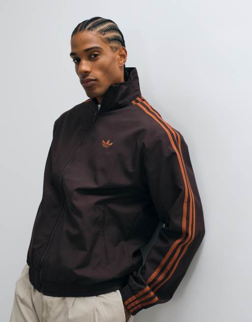 adidas Originals Firebird – Trainingsjacke aus Webstoff in Braun, 4 von 5