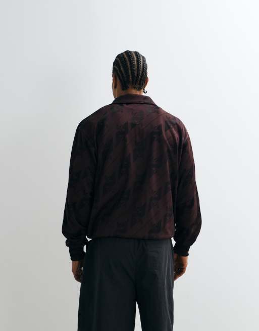 adidas Originals Firebird Trainingsjacke in Braun mit Monogramm, 5 von 5