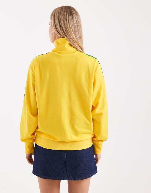 adidas Originals – Firebird – Trainingsjacke in Gelb und Grün, 2 von 4