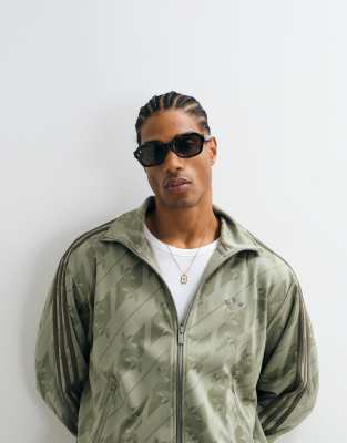 Originals - Firebird - Trainingsjacke in Khaki mit Monogramm-Grün Grün L