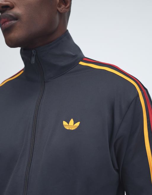 adidas Originals – Firebird – Trainingsjacke in Schwarz und Gold, 3 von 9