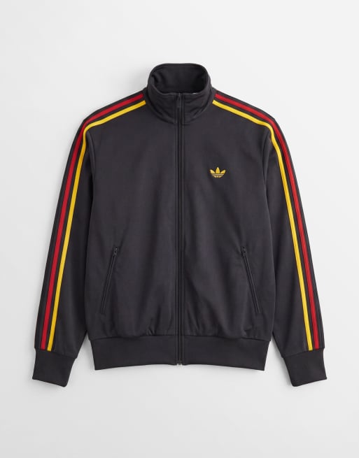 adidas Originals – Firebird – Trainingsjacke in Schwarz und Gold, 6 von 9