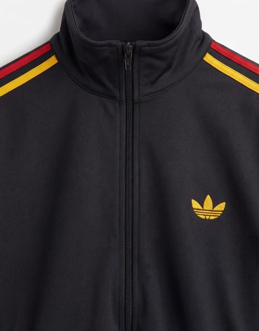 adidas Originals – Firebird – Trainingsjacke in Schwarz und Gold, 8 von 9