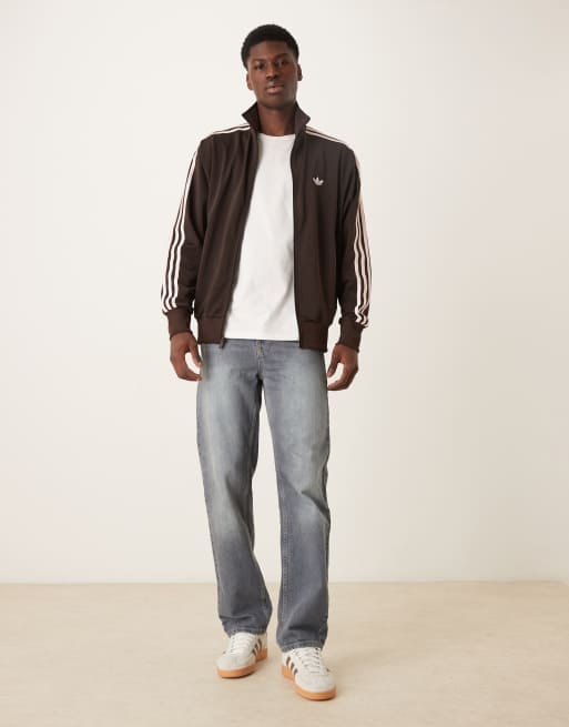 adidas Originals – Firebird – Trainingsoberteil in Braun, 2 von 5
